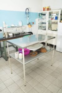 Den geliebten Boxer in der Tierarztpraxis einschläfern.